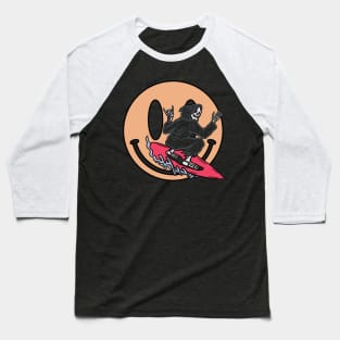 Surfing and skull Baseball T-Shirt